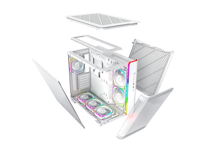 Montech King 95 Pro - White - Kabinet - Miditower - Hvid